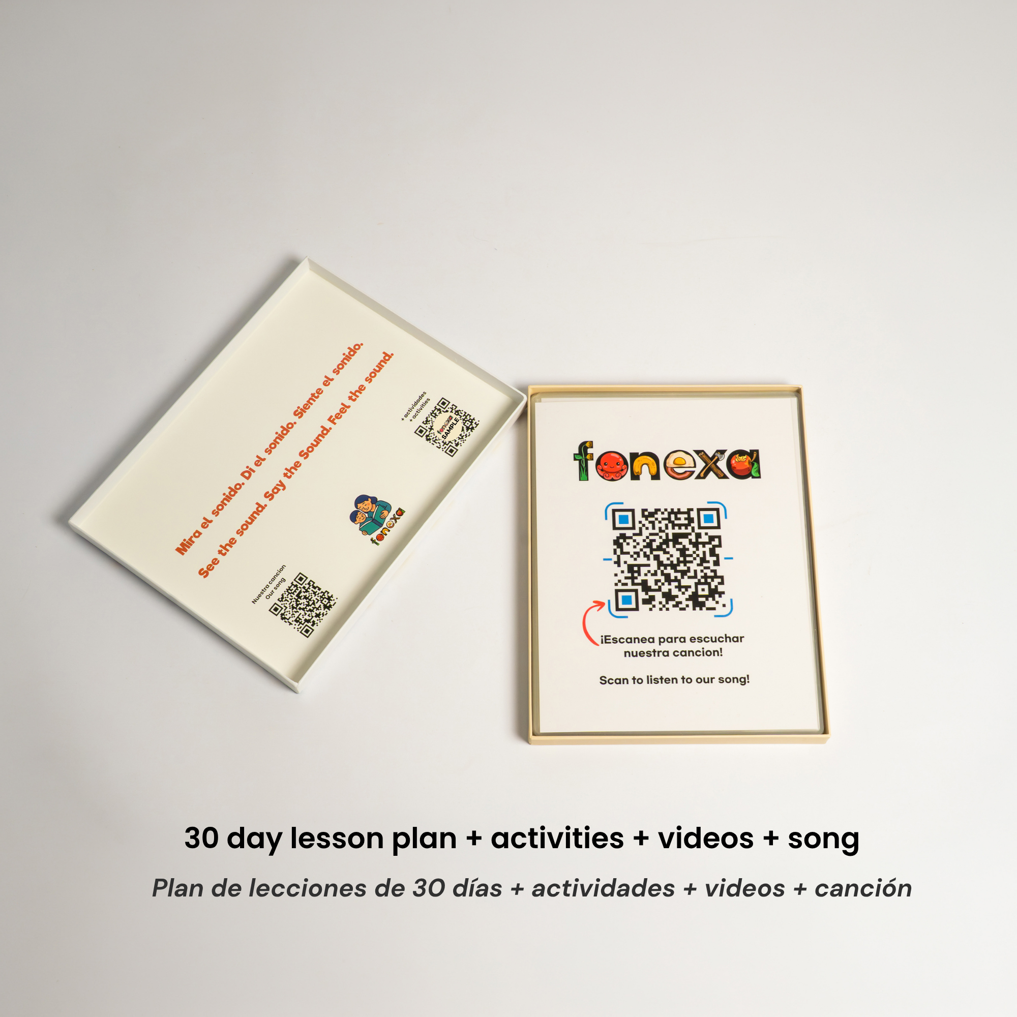 Tarjetas Didácticas Grandes de Fonexa para Leer en Ingles 