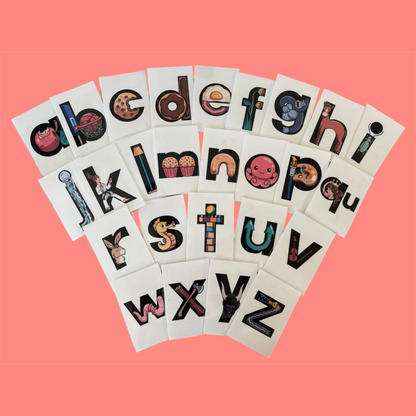 digital mnemonic phonics flashcards for kids with embedded images