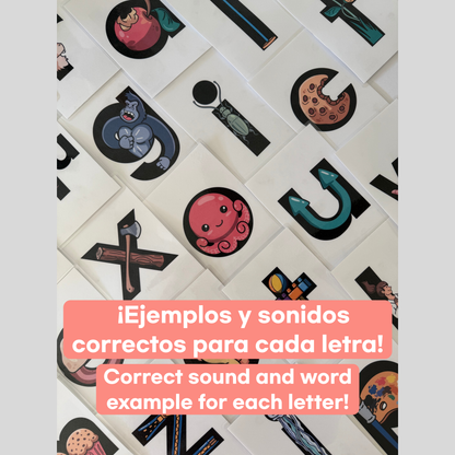 digital mnemonic phonics flashcards for kids with embedded images