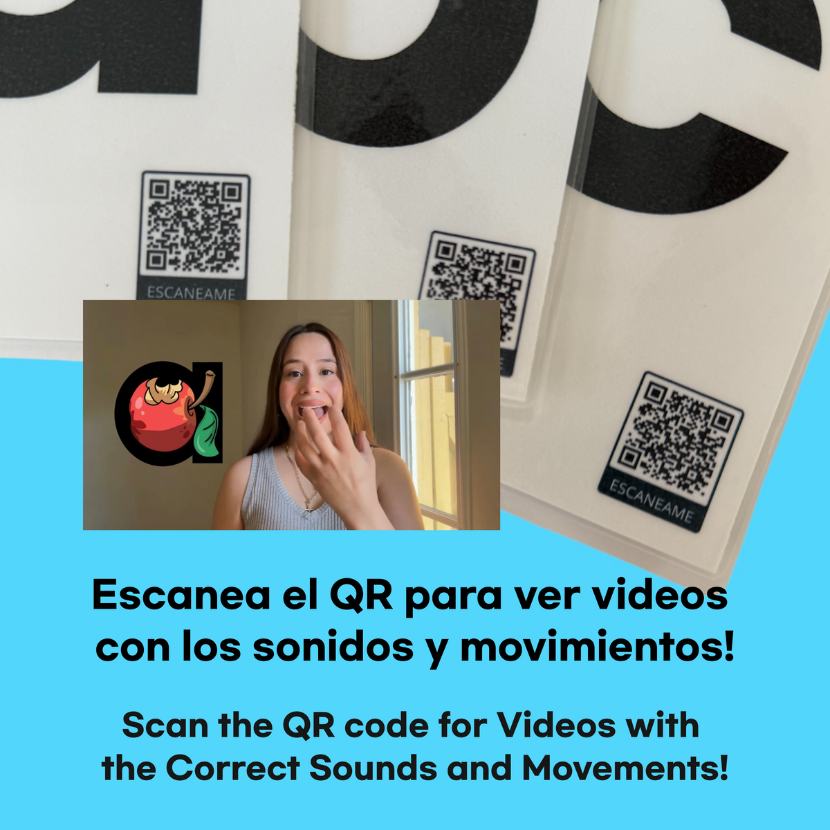 digital mnemonic phonics flashcards for kids with clear images