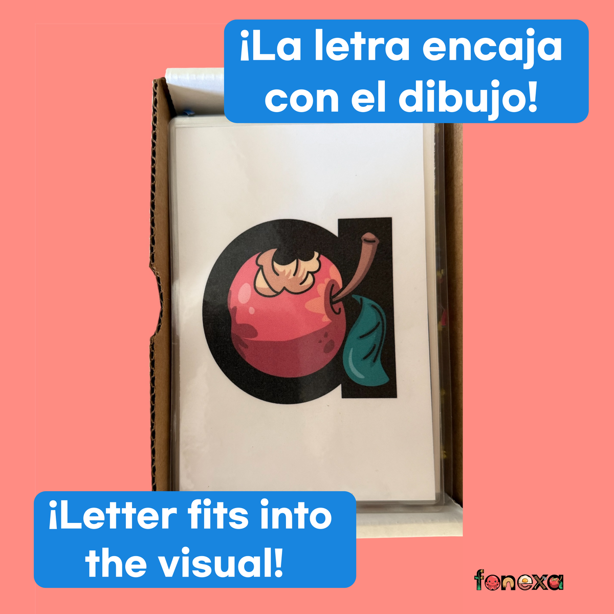 large digital mnemonic phonics flashcards for kids with clear images