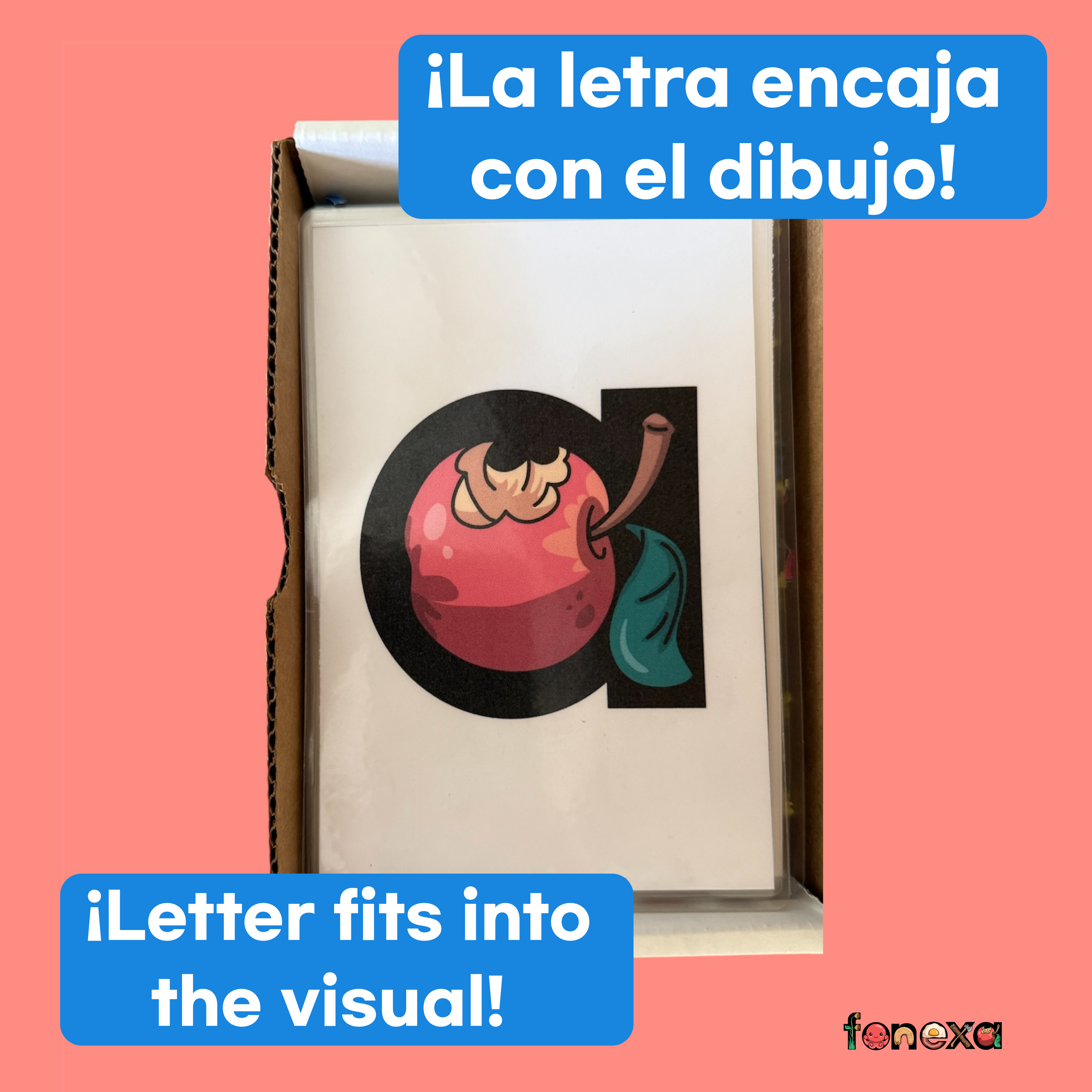large digital mnemonic phonics flashcards for kids with clear images