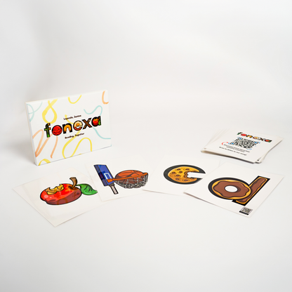 mnemonic phonics flashcards for kids with embedded pictograph images
